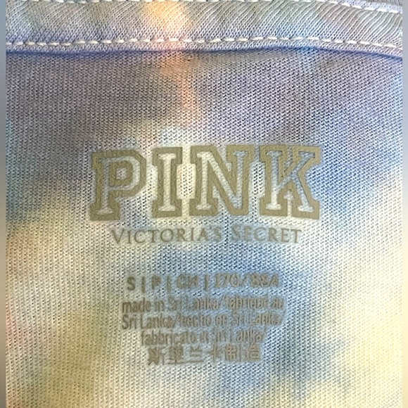 ✨HP✨ NWT “PINK” LADIES TIE-DYED LONG SLEEVED SHIRT WITH FRONT POCKET, SIZE SMALL - Picture 7 of 7